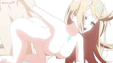 Rainy Day Hentai with Mythra and Shiina Ecchi {Erotic Animation}