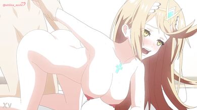 Rainy Day Hentai with Mythra and Shiina Ecchi {Erotic Animation}