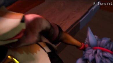 Watch as Sly Cooper and Carmelita Fox team up with Starfoxs Krystal to engage in a steamy threesome porn parody! Directed by MrSafetyLion