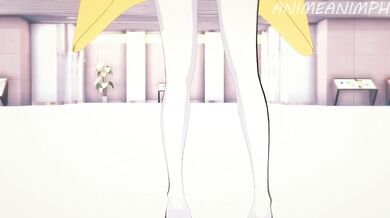 Pokemon Master Lusamine Takes on a Huge Dildo