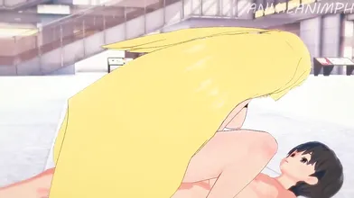 Pokemon Master Lusamine Takes on a Huge Dildo