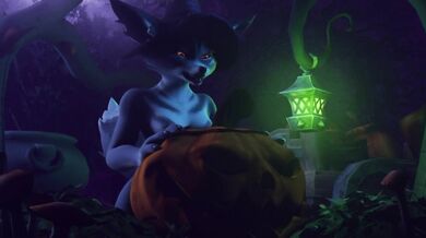 Majestic Mistress of the Moon: A Futanari Wolfs Lustful Halloween Night