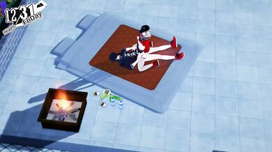 Persona 5 - Ann rides Joker on a rooftop [MrImpy]