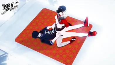 Persona 5 - Ann rides Joker on a rooftop [MrImpy]