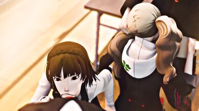 Makoto Niijima and Persona 5s Ann Takamaki engage in an Amateur Throwaway Porn Video