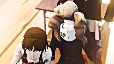 Makoto Niijima and Persona 5s Ann Takamaki engage in an Amateur Throwaway Porn Video