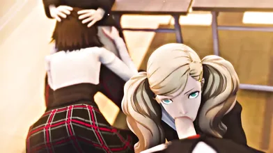 Makoto Niijima and Persona 5s Ann Takamaki engage in an Amateur Throwaway Porn Video