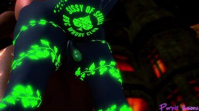 The naughty pumpkin, Pumkat, has got a big surprise for you in her black patch today!