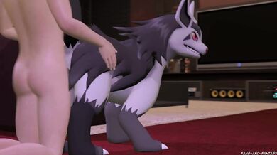 Watch the Mightyenas fangs and fantasies in action as they dominate their human prey in this erotic hentai PORN video