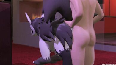 Watch the Mightyenas fangs and fantasies in action as they dominate their human prey in this erotic hentai PORN video