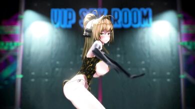 Mysterious Bluee Toufu seduces and penetrates Isuzu Sento in a VIP club room, leaving her breathless with pleasure!