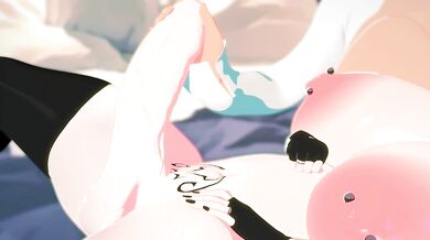 Watch Maxine and her Goth Futa lover in their official sex scene!