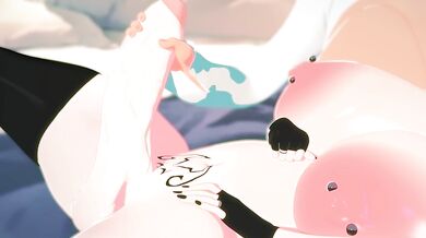 Watch Maxine and her Goth Futa lover in their official sex scene!