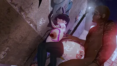 The horny whore and slutty bitch Komi Shouko gets fucked by her neighbors aid in a hot sex scene!