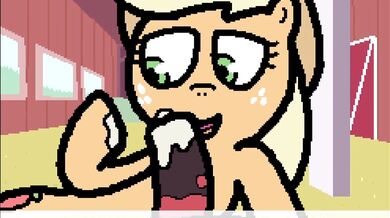 Banned from Equestria Daily, Applejack gets a private scene with voice acting!