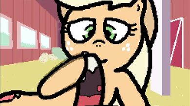 Banned from Equestria Daily, Applejack gets a private scene with voice acting!