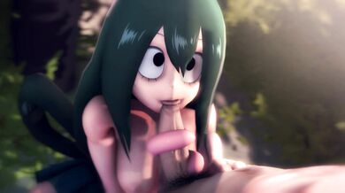 The Hot Summer Days - Tsuyus Tongue Job with Great M8 (1080p)