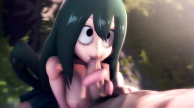 The Hot Summer Days - Tsuyus Tongue Job with Great M8 (1080p)