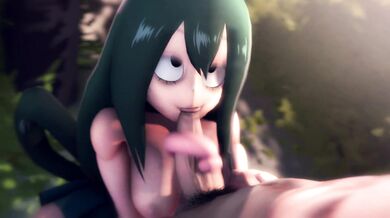 The Hot Summer Days - Tsuyus Tongue Job with Great M8 (1080p)