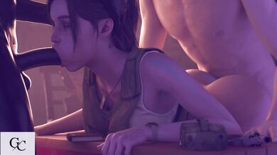 Write a sentence with hair in it