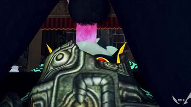 Watch the action unfold as Midna, a sexy werewolf woman, strips out of her tight leather outfit to reveal her furry paws and wolfish features