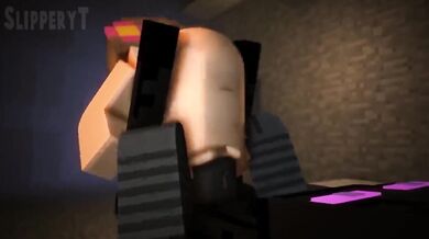 The adventure of an Enderman, who has a big dick that is always slippery and ready to penetrate any hole he finds