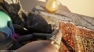 Aisha and AniBoy, in a thrilling POV scene on the royal throne, will make your heart paint with passion!