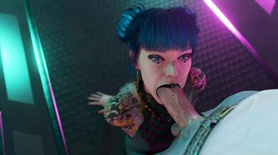 [4K] Cheri gets a blow job from her white boss while they are both on their computers, in a scene full of passion and desire