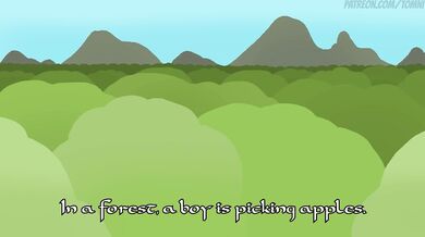 A sexy fox girl and a human boy explored the forest together [Tomni]