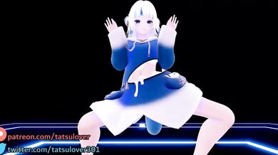 R-18 MMD Tomoare ･◕ᴗ◕･ ProVoCaTioN DaNCe - Gawr Gura