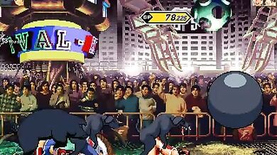 Two-Headed Dog and Two Pigs Battle Against Athena and Mai