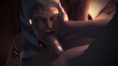 The Force Wont Stop Her from Sucking Dick - Ahsoka Tano Gives a Blowjob to the Dark Side