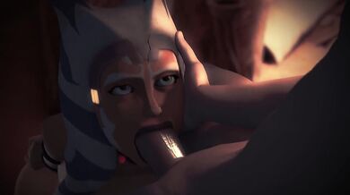 The Force Wont Stop Her from Sucking Dick - Ahsoka Tano Gives a Blowjob to the Dark Side