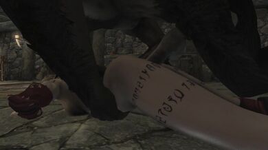 Mrs Johnson and her furry werewolf pet enjoy a wild night of passionate love-making