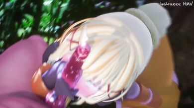 Megumin and Darkness engage in a hot and steamy battle as they fight for Harlem