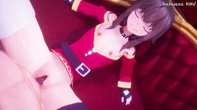 Megumin and Darkness engage in a hot and steamy battle as they fight for Harlem