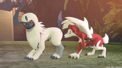 Lycanroc Mates with Absol in a Fang and Fantasy Porn Scene