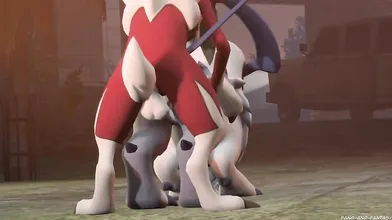 Lycanroc Mates with Absol in a Fang and Fantasy Porn Scene