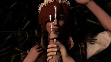 Watch this hot MILF, Shani, give a blowjob in the woods with Sageofosiris!