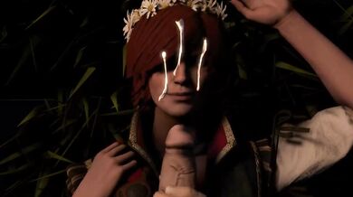 Watch this hot MILF, Shani, give a blowjob in the woods with Sageofosiris!