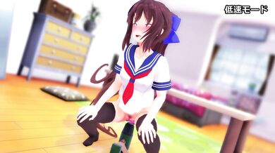 Masturbating with Hikari and her Drill Dildo
