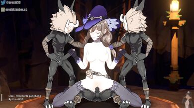 Lisa Takes On the Hilichurl Gang in a Filthy Threesome