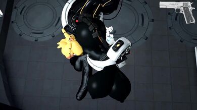 Portal of Love: Chica and Loona Get Fucked by GLaDOS