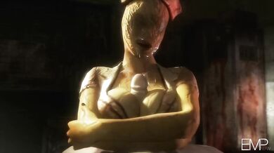 A silent hill where only a bubble head nurse can calm your aching member with her paizuri 6, a skill only seen in the most erotic of hentai movies