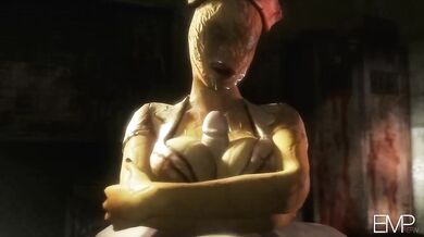 A silent hill where only a bubble head nurse can calm your aching member with her paizuri 6, a skill only seen in the most erotic of hentai movies