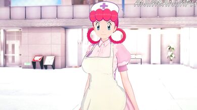Ash Ketchum visits Pokemon Center and meets with Nurse Joy, who gives him a complete medical examination