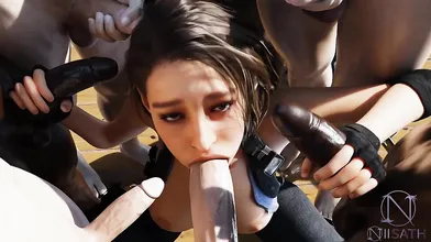 Watch as Jill Valentine gets herself off in a sexy police uniform, trying to earn her place at the station Will she succeed? Only time will tell!
