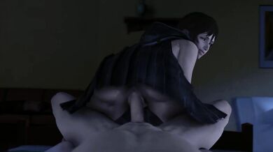 ----------------------- [Hentai Manga Video] Iris and Amicitia Reverse Cowgirl Clothed - LazyProcrastinator -----------------------