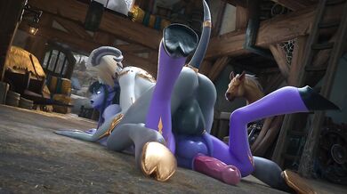 Watch Tektah and her girlfriend indulge in some horsing around!