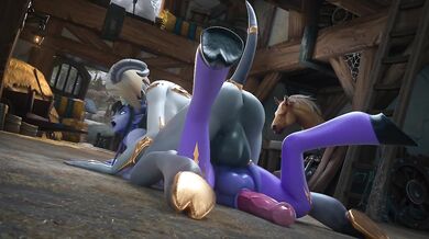 Watch Tektah and her girlfriend indulge in some horsing around!